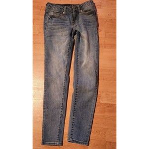 Aeropostale Jeggings Size 000 Reg / Normal Blue Denim Skinny Casual Jeans